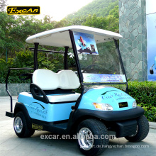 Niedriger Geschwindigkeits-Fahrzeug 2 Sitzer 48V Sonnenkollektor-Golf-Auto-billiges Mini Golf-Auto